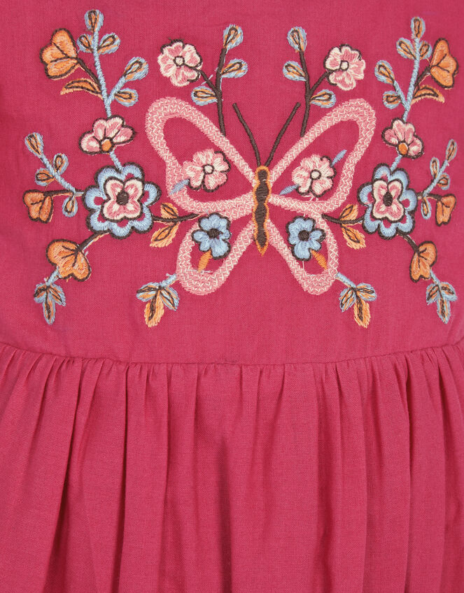 Baby Butterfly Broderie Romper, Pink (PINK), large
