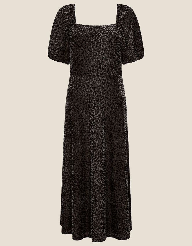 Annie Animal Devore Dress, Black (BLACK), large