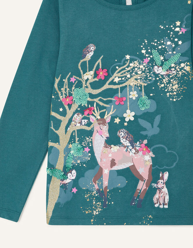 Deer Scene Top , Green (GREEN), large