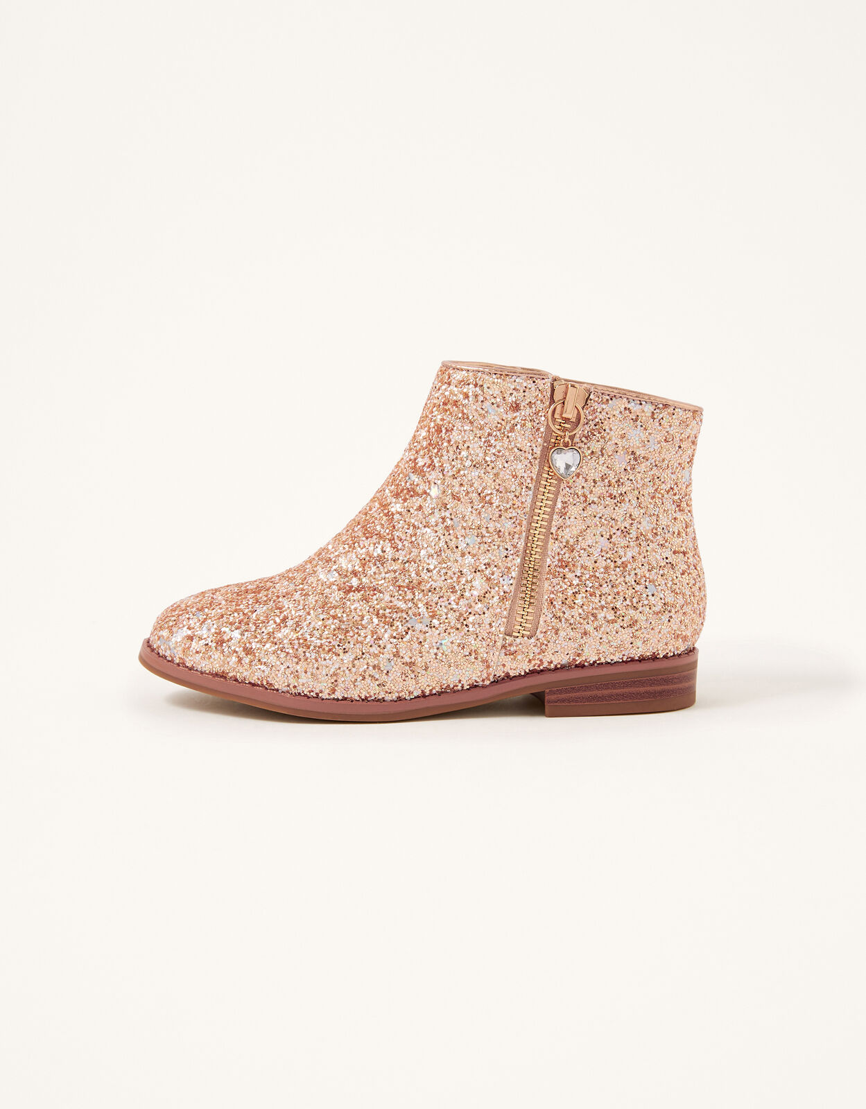 Rose gold discount glitter booties