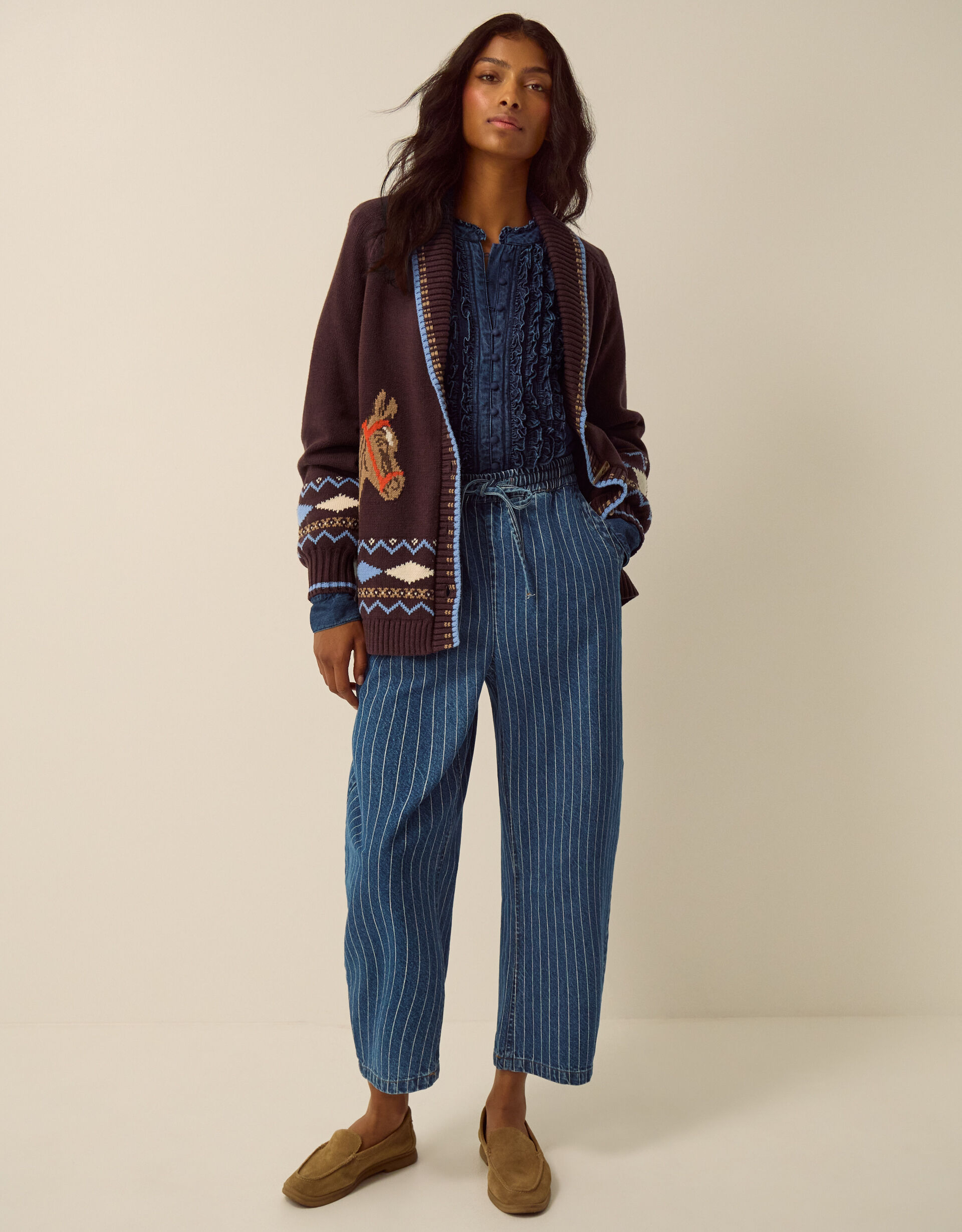 Harper Horse Cardigan Brown | Cardigans | Monsoon UK.