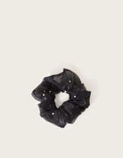 Oversized Pearl Hair Scrunchie, , large
