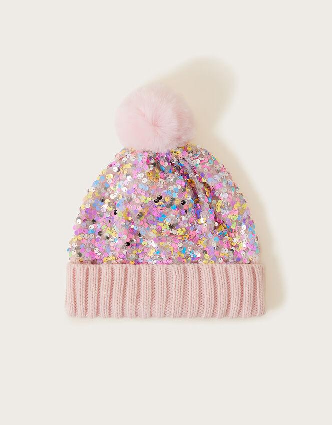 Sequin Beanie Hat, Multi (MULTI), large