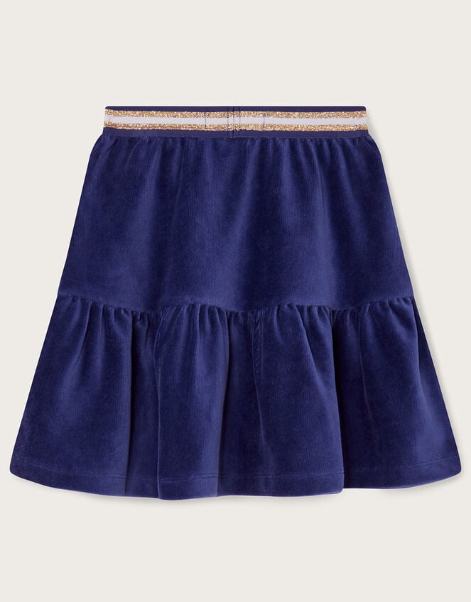 Cosmic Velour Skirt, Blue (BLUE), large