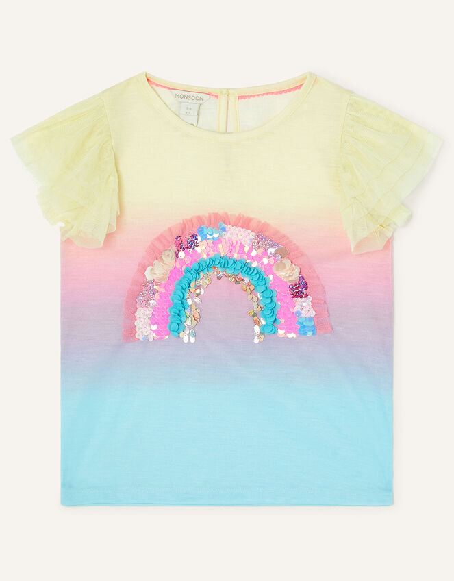 Sequin Rainbow Ombre T-Shirt, Multi (MULTI), large