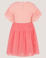 Sequin Unicorn Disco Dress, Pink (PINK), large
