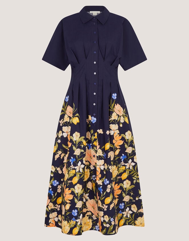 Suri Floral Print Midi Dress, Blue (NAVY), large