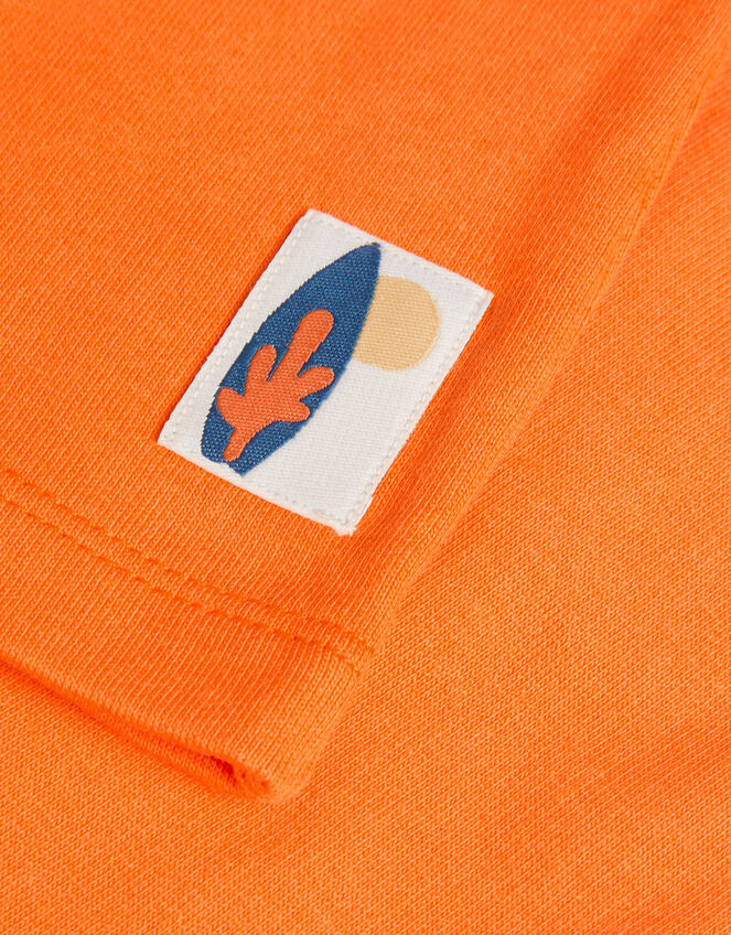 Tie Sweat Shorts, Orange (ORANGE), large