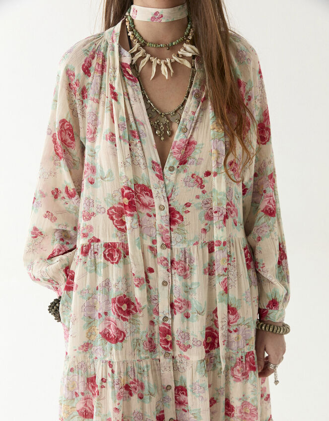 Maison Hotel Augustina Floral Maxi Dress, Multi (MULTI), large