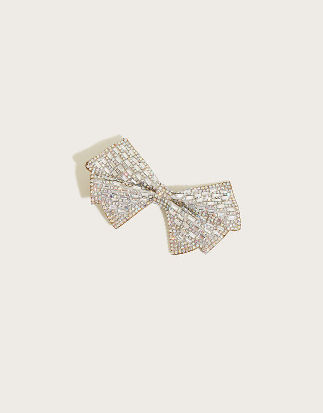 Dazzle Art Deco Bow Hair Clip, , large