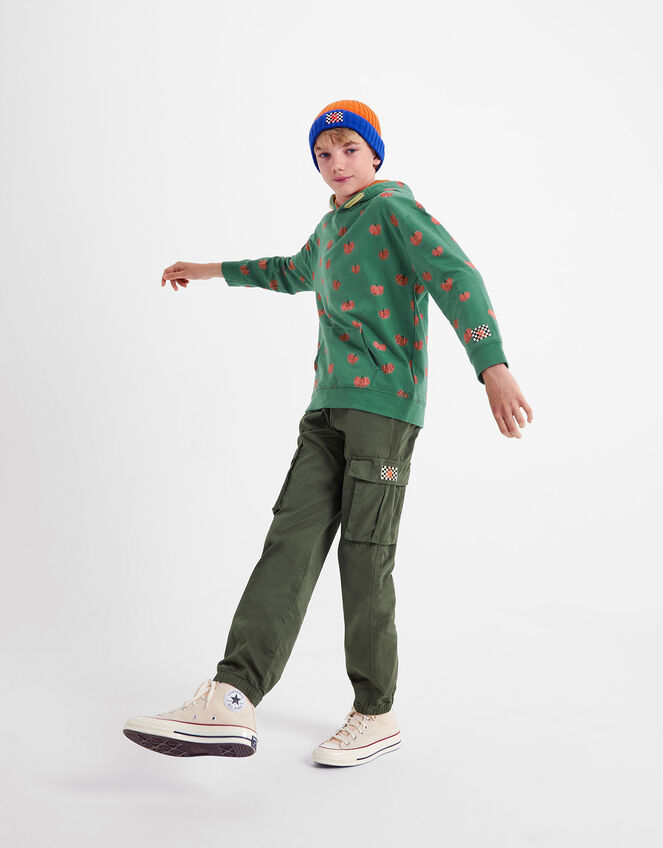 Pumpkin Print Hoodie Green | Boys' Knitwear, Jumpers & Hoodies ...