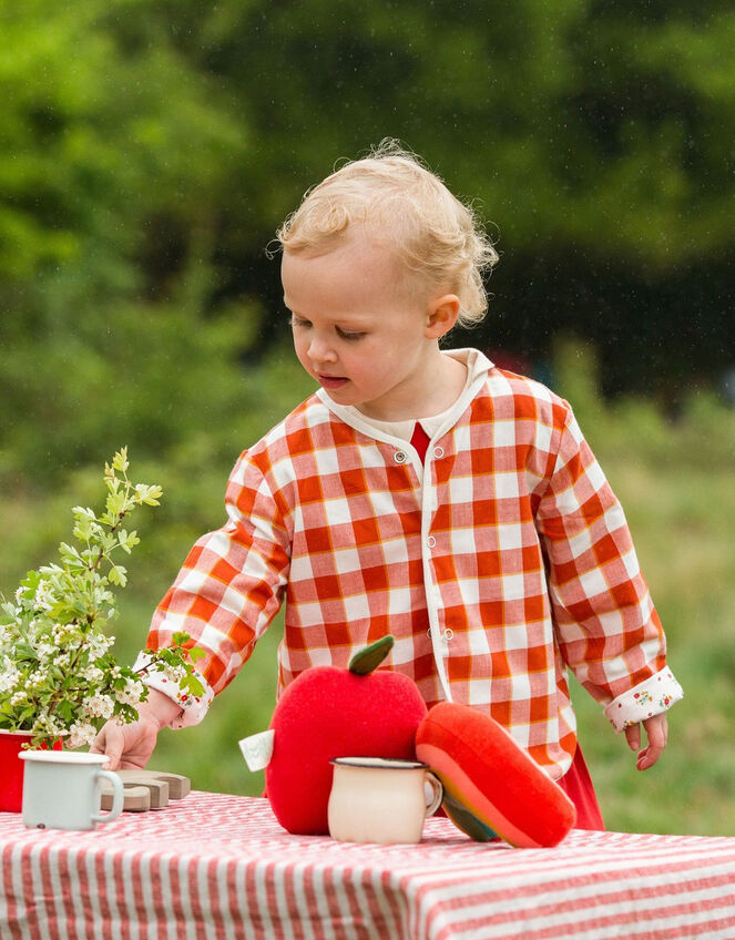 Little Green Radicals Spring Flowers Reversible Jacket , Red (RED), large