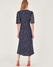 Rori Embroidered Tea Dress, Blue (NAVY), large