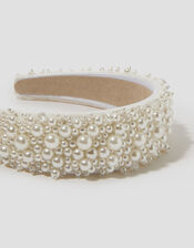 Thick Pearl Beaded Headband, , large