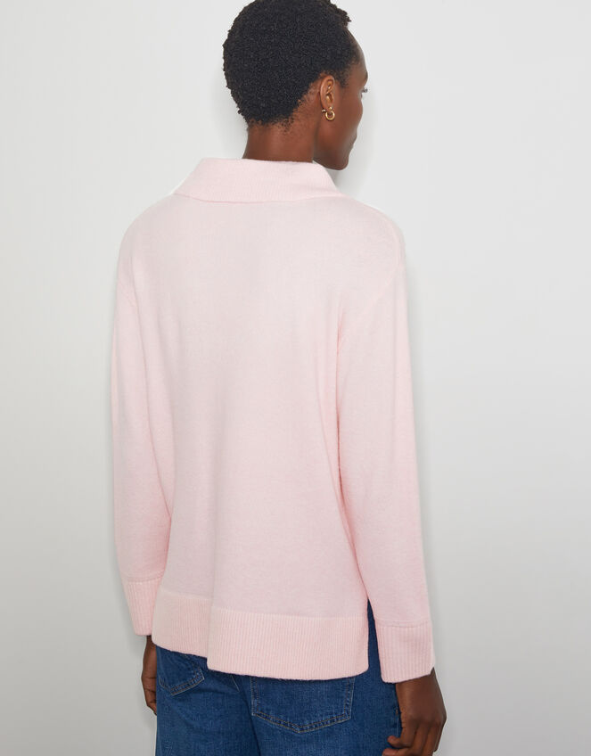 Carla Collar Jumper, Pink (PINK), large