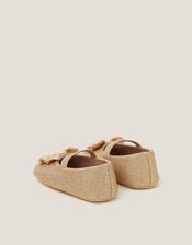 Baby Bow Glitter Booties & Headband Set, Gold (GOLD), large