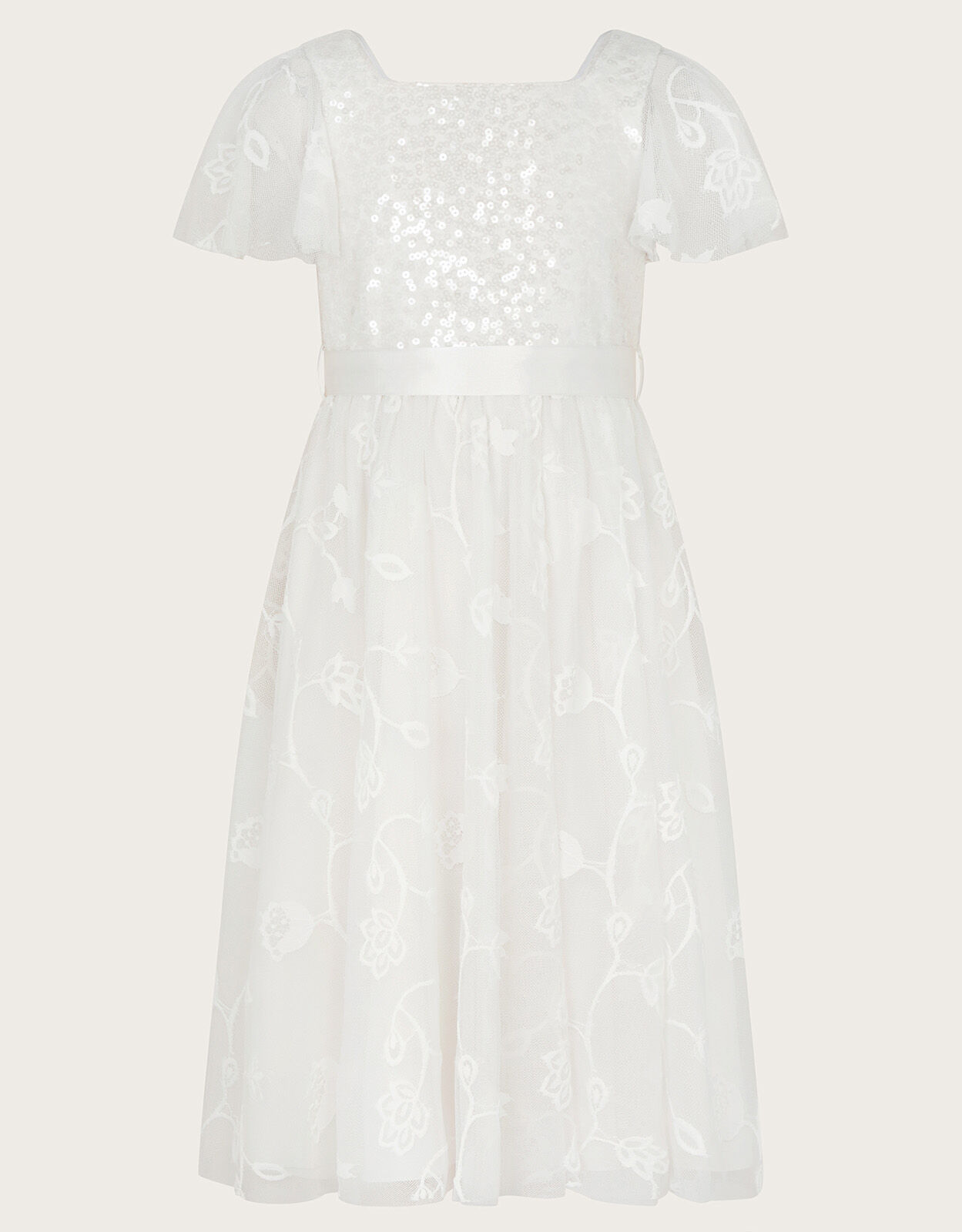 Monsoon estella dress ivory best sale
