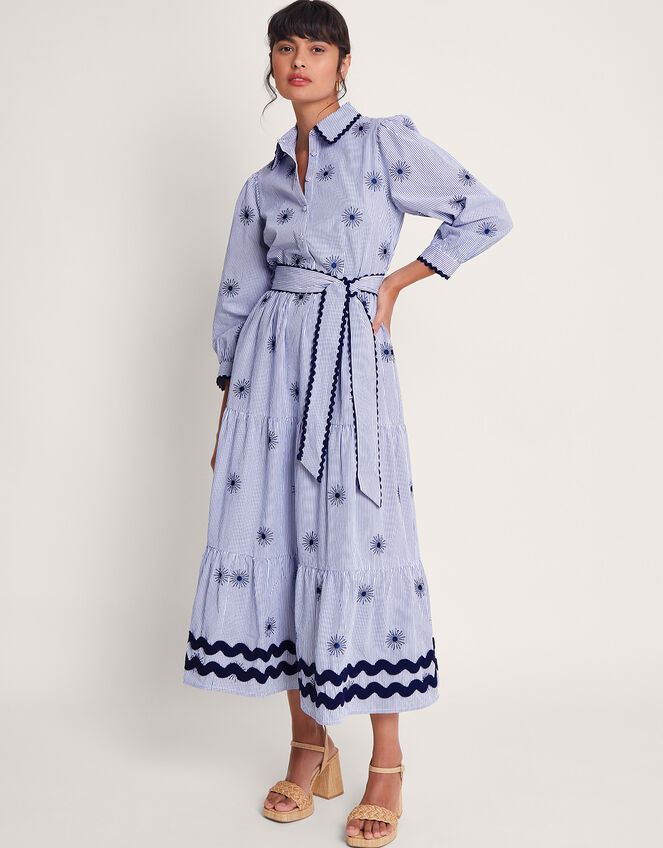 Adira Shirt Dress, Blue (NAVY), large
