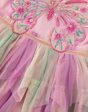 Embellished Butterfly Disco Dress, Pink (PINK), large
