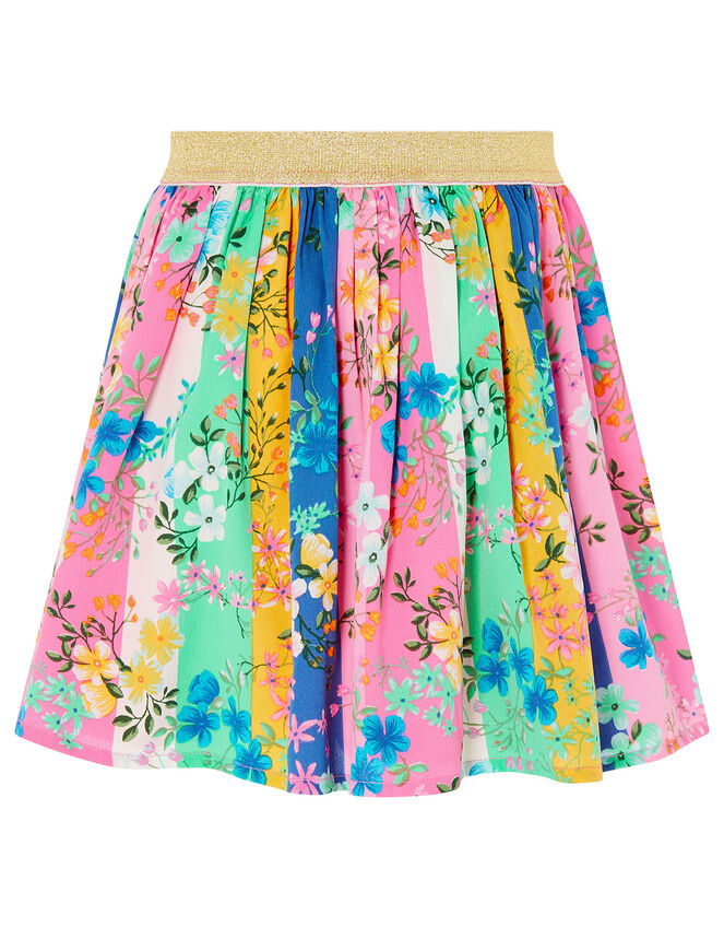 Stripe Floral Skirt, Multi (MULTI), large