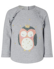 Baby Owl Sweatshirt and Leggings Set, Grey (GREY), large