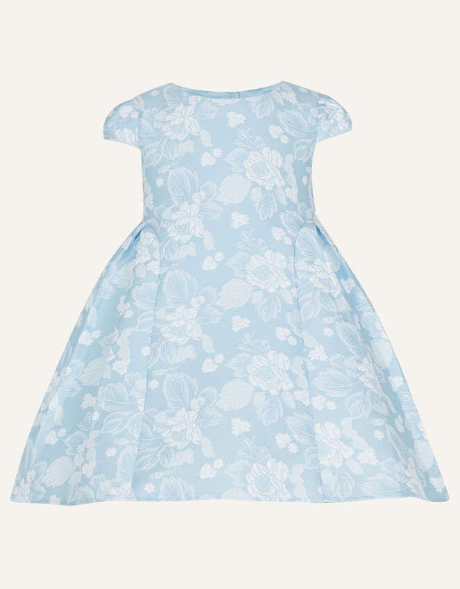 Baby English Rose Jacquard Dress, Blue (BLUE), large