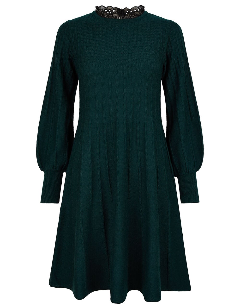 Long Knit Dress - Green main image 1