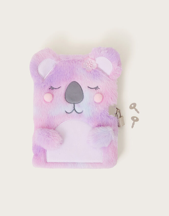 Koala Faux Fur Notebook, , large