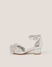 Butterfly Metallic Heels, Silver (SILVER), large