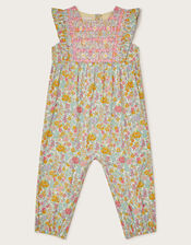 Baby Ditsy Flower Romper, Multi (MULTI), large