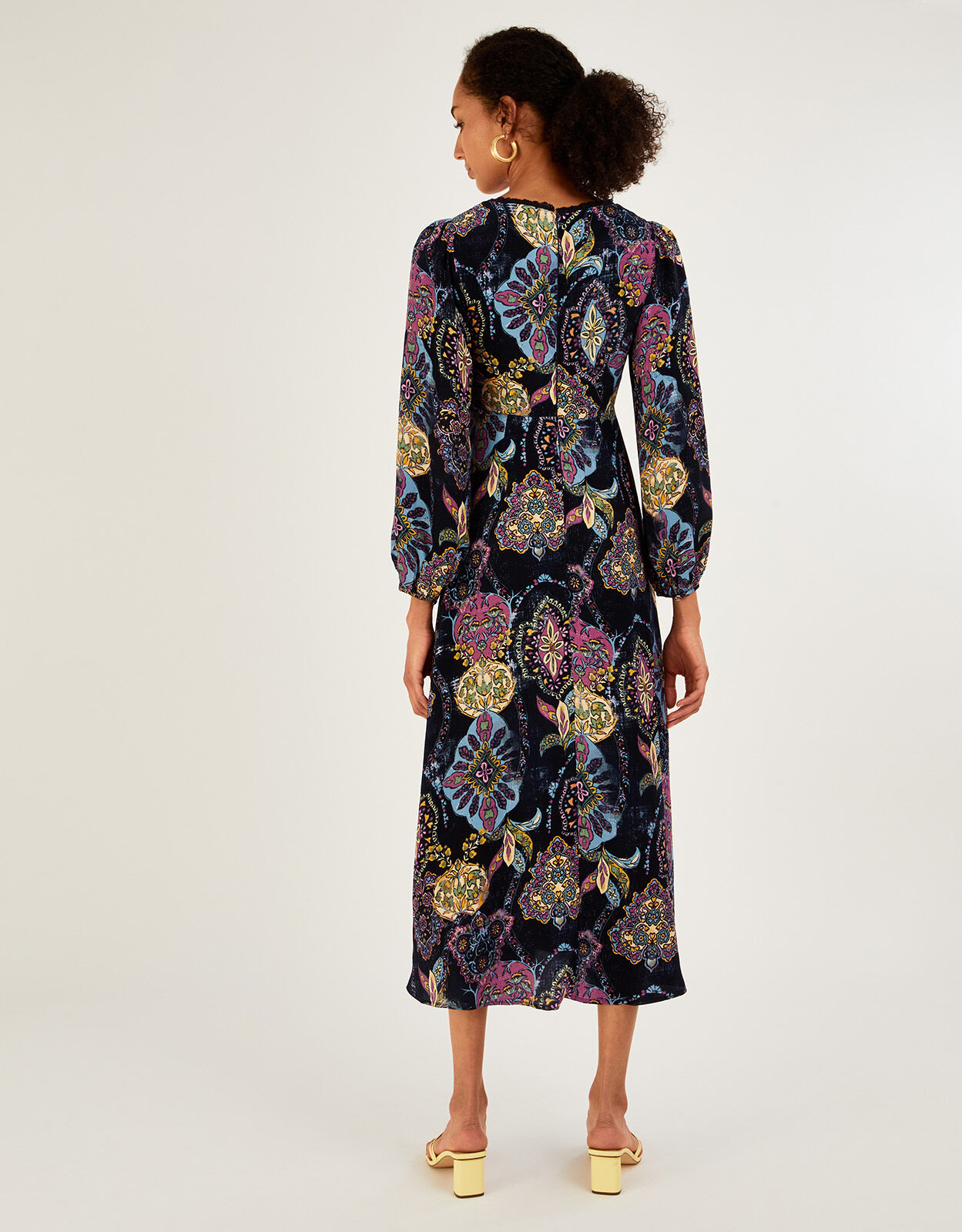 Monsoon oana print tea deals dress