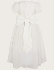 Cherish High Low Bow Back Bridesmaids Dress, Ivory (IVORY), large