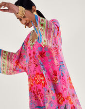 Kiara Printed Long Kaftan, , large