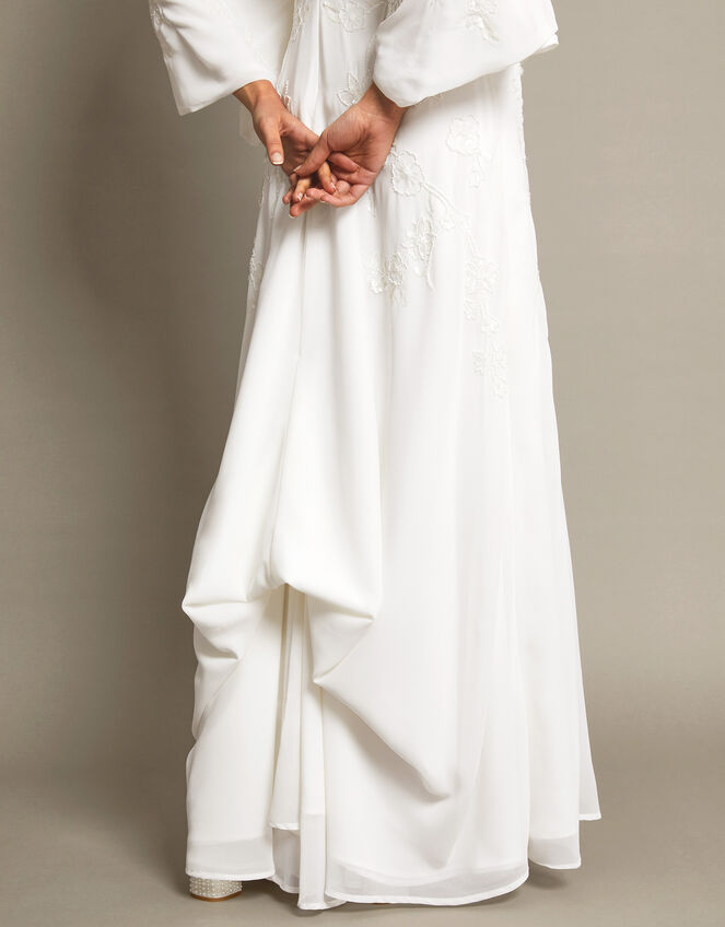 Camilla Embroidered Maxi Wedding Dress, Ivory (IVORY), large