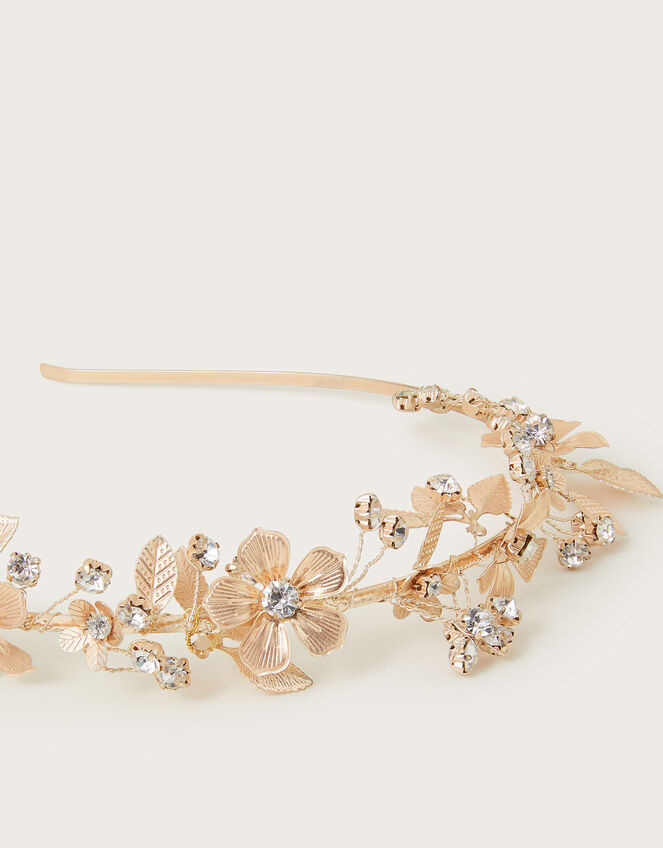 Gardenia Flower Metal Headband, , large