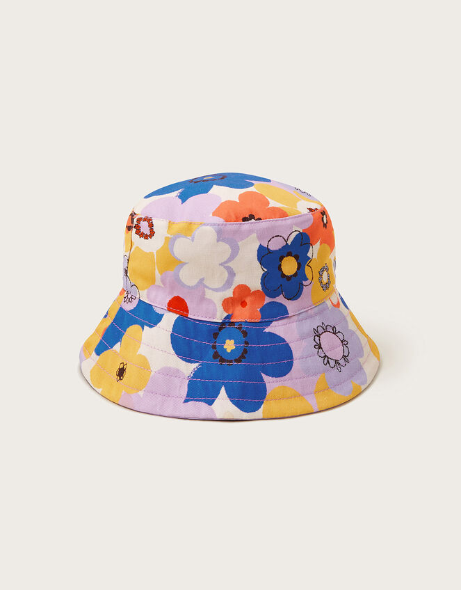 Reversible Floral Bucket Hat, Multi (MULTI), large