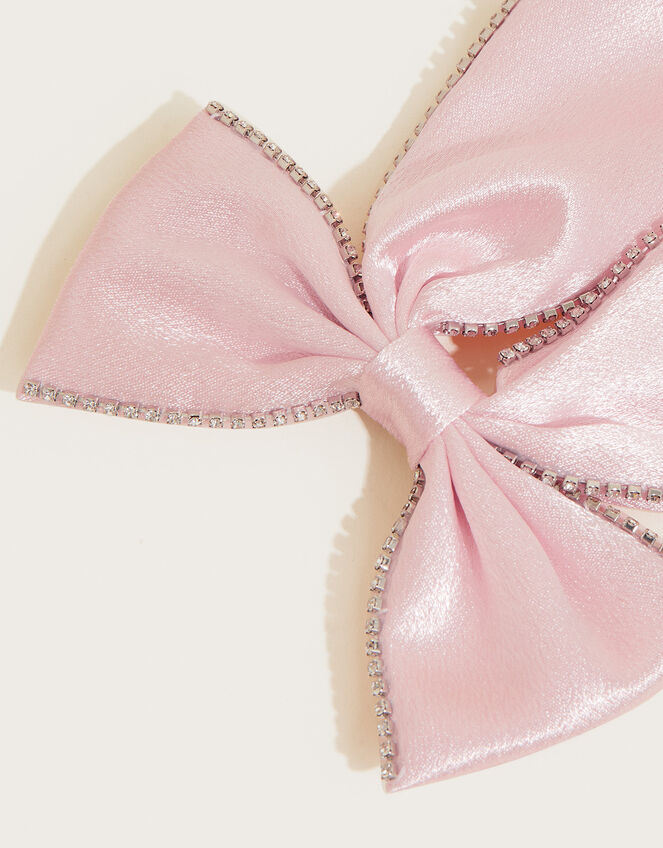 Sparkle Trim Bow Clip, , large