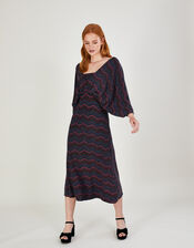 Gretchen Dolman Sleeve Midi Dress, Pink (PINK), large