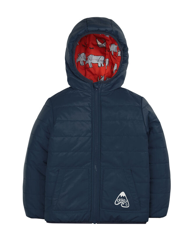 Frugi Reversible Toasty Trail Jacket, Orange (ORANGE), large