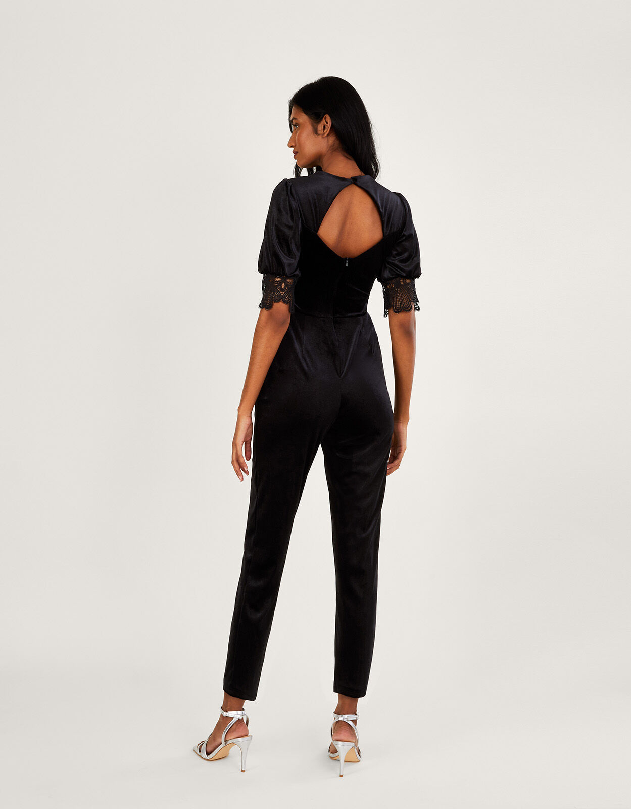 Monsoon black jumpsuit sales