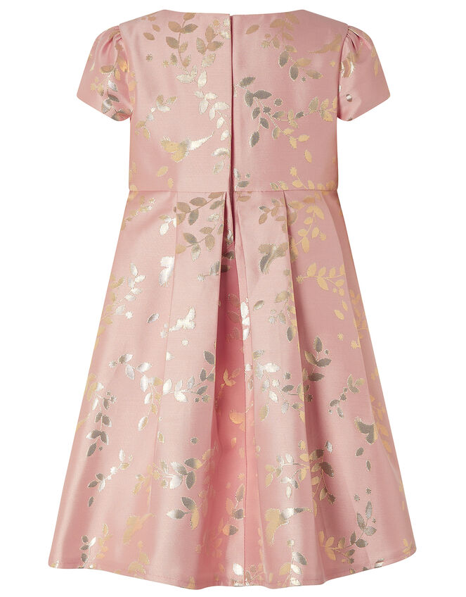 Baby Sadie Metallic Jacquard Dress, Pink (PINK), large