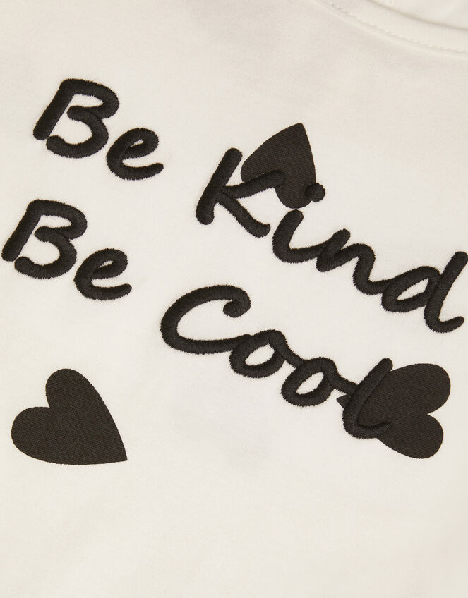 'Be Kind' Heart Jersey Set, Black (BLACK), large