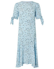 Miyah Daisy Print Dress with LENZING™ ECOVERO™, Blue (BLUE), large