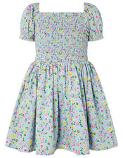 Hester Ditsy Floral Dress, Blue (BLUE), large