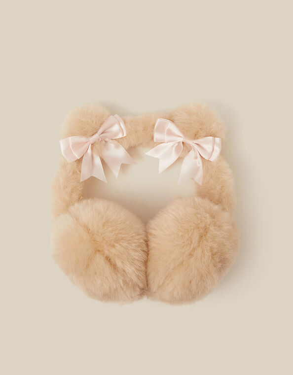 Fluffy Bear Earmuffs, , large