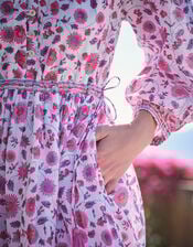 Dilli Grey Soraya Print Dress, Pink (PINK), large