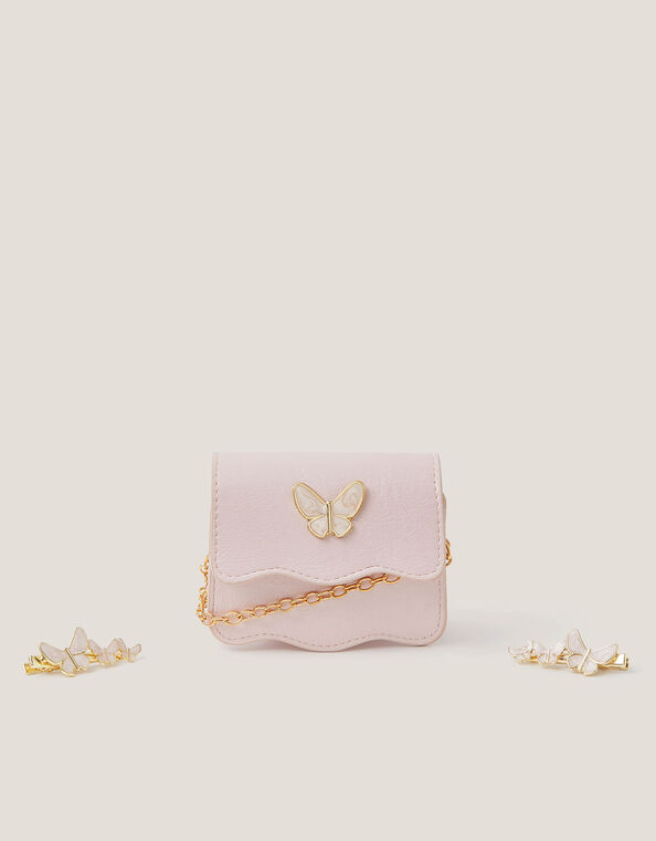 Butterfly Bag & Hair Clips Set, , large