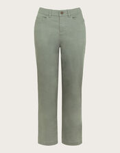 Safaia 7/8 Denim Jeans, Green (KHAKI), large
