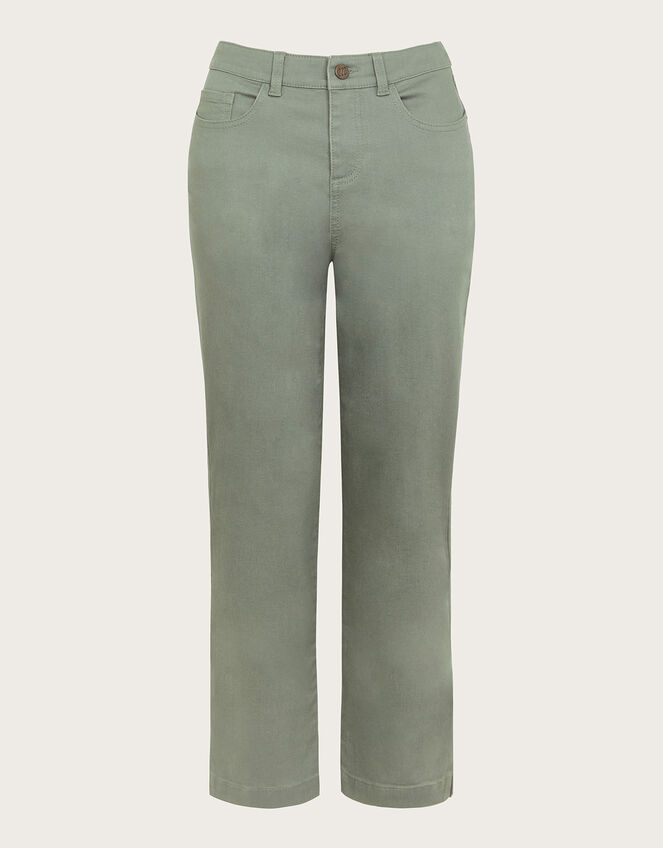 Safaia 7/8 Denim Jeans, Green (KHAKI), large