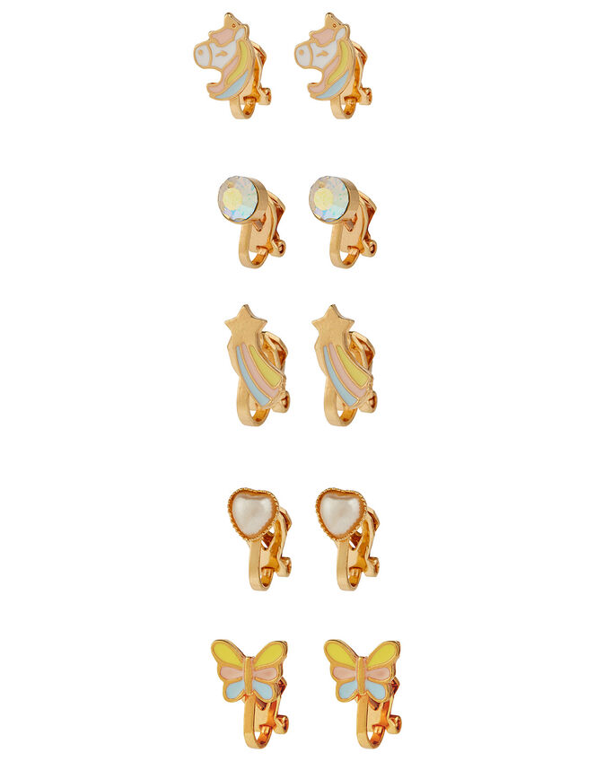 Stardust Unicorn Clip-On Earrings, , large
